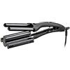Capello point Salon Studio Professional - MyWaves Piastra Triferro Professionale Per Capelli Ondulati - Piastra in Ceramica per Onde Definite o Morbide - Temperatura Regolabile da 80° a 230°