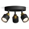 Philips Niall faretto, GU10, 3 luci, baldacchino rotondo, 8720169300156, Niall [Lampade per Interni > Punti Luce e Faretti]