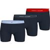 Tommy Hilfiger Uomo Slip Boxer Confezione da 3 con Fascia con Logo, Multicolore (Swt Blu/Mil den/Prim Red), L
