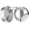 ledscom.de Applique TAURI, fiamma singola con lampada LED GU10 da 630lm, bianco