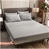 LPHFDCS Lenzuolo Invernale Lenzuolo con angoli elastico invernale in peluche matrimoniale, copriletto morbido e caldo in velluto, coprimaterasso, copriletto for letto singolo, matrimoniale, king size Termico