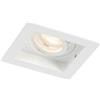 QAZQA carree - Faretto da incasso Moderno - 1 luce - L 10.3 cm - Bianco - Moderno - Soggiorno I Camera da letto I Sala da Pranzo I Cucina