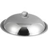 TOPBATHY Coperchio per pentola in acciaio inox, coperchio per wok, anti-bobina, spesso, coperchio universale per pentole, padelle e padella, 34/36/38/40 cm