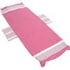 INTRECCI Telo Mare Lettino in Cotone con Tasche ed Elastici, Ultra assorbente Lettino Spiaggia con Cuscino (Fuxia)
