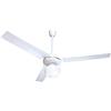 Zephir ZFS8123 Ventilatore da Soffitto in Metallo con Lampada, Bianco
