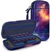 FINTIE Custodia per Nintendo Switch 2 (2025 Modello) - [Antiurto] Portatile di Borsa con 20 Titolari Schede di Gioco & Tasca Interna per Accessori, Galaxy