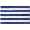 KASANOVA Tappeto bagno ciniglia 50x80 cm righe blu bianco
