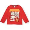 Tuc Tuc Maglietta Rossa con Stampa di Finestra e Gattino da Bambina della Collezione Cartoon Calling (Taglia 6 Anni)