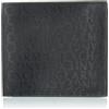 Armani Exchange Portafoglio da uomo Ivan, Essential, con logo All Over, Bifold Bi-Fold, Nero, taglia unica, Casual