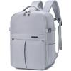SPAHER Bagaglio a Mano 40x30x25 Eurowings Zaino Porta PC 15.6 Pollici Zaino da Viaggio Aereo Borse da Cabina per Easyjet Borsa Zainetto Lavoro Impermeabile per Scuola Trekking Lavoro 30L Grigio