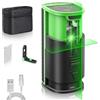 ZHJAN Livello laser ricaricabile, porta di ricarica di tipo C, batteria agli ioni di litio da 1000 mAh, base magnetica a 360°, modalità autolivellante e manuale, linea orizzontale e verticale, per