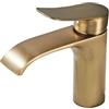 FFK Bagno Lavabo Cascata Bagno Rubinetto con una sola mano un foro Agriturismo RV bacino vanità toilette toilette rubinetto in ottone antico