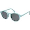 SOJOS Occhiali da sole donna polarizzati rotondi uomo retrò vintage UV400 protezione occhiali da sole SJ2510, Grigio/verde, L