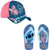 Disney Frozen Disney Stitch Cappello Baseball Infradito Ragazze, Set Estivo Stitch Angel, Taglie EU 25 a 32 (Blu Navy, Sistema Taglie Calzature EU, Bambino Piccolo (2-5 anni), Donna, Numero (range), Media, 25, 26)