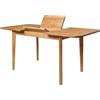 Nordic Story Nordicstory - Tavolo da pranzo allungabile francese, in legno massello di quercia, stile nordico o scandinavo, design moderno per soggiorno, 4-8 persone, 120-160 x 80 x 75 cm. (Rovere Miele)