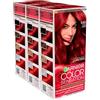 Garnier Color Sensation Colorazione Permanente Colore 6.60 Rosso Intenso in Crema Copre 100% dei Capelli Bianchi Effetto Seta con Olio di Rosa - 3 Tinte