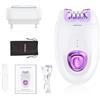 XinBarber Epilatore 2 in 1 da donna, dispositivo di depilazione/rasatura per viso, ascella, gamba, ascella, gamba, ricarica di tipo C, set di estrattori elettrici per capelli