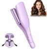 WDKXCN Ferro Arricciacapelli, 36MM Ferro Onde Capelli, Piastra Arricciacapelli con 5 Temperature Regolabili, Anti-Scottatura Piastra Boccoli, Riscaldamento Rapido ferro Capelli, Viola