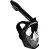 MJFENDAI Maschera da snorkeling integrale, design anti-appannamento e anti-perdite, con supporto per fotocamera rimovibile, set professionale per snorkeling a 180°, per uomini e donne