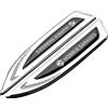 Lupsty PartyUnix Stemmi 3D per Morris Garages ZS MG 3 MG 5 6 Auto Laterale Adesivo Decorazioni e Bagagliaio Decalcomania Logo Metallo Distintivo,B