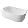 BERNSTEIN Vasca da bagno freestanding NOVA SLIM LINE - bianco lucido - installazione a sinistra - Senza rubinetteria, Senza sistema di drennaggio, 150 x 78 cm