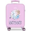 Disney Frozen Close to The Heart Valigia per Bambini Rigida Chiusura a combinazione Laterale 4 Ruote Bagaglio a Mano è realizzato in ABS, un materiale rigido e leggero., Viola, Taglia unica, Valigia