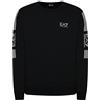 Emporio Armani Felpa Sweatshirt Uomo EA7 6KPM55 PJ9FZ (Nero, S)