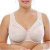 Sermija Reggiseno comodo da donna con ferretto - Reggiseno da donna morbido che regola l'umidità - Reggiseno da donna comfort di sostegno, color carne, 6D