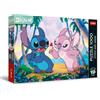 Trefl Premium Plus Quality Lilo, Stitch & Angel-1000 Pezzi, Serie di Puzzle con i Personaggi più Amati, per Adulti e Bambini dai 14 anni, Multicolore, 12079