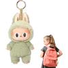 YongSral Labubu Peluch Keychain, 17CM Labubu Peluche, Pupazzi Labubu, Figura di Scatola Cieca LaBubu, Labubu Plush Toy, Pupazzo Labubu, Adatto Regali per Ragazzi e Ragazze (verde)