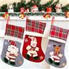 XIMEY Calza di Natale, 3 Pezzi Calza di Natale da Appendere, Calze Befana Vuote, Calza Natalizia, Calze Befana Vuote Piccole/Grandi, Natale Decorazioni per Caminetti, Scale, Alberi di Natale (L)