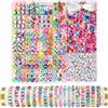 Bangbobi Set di Perline Braccialetti - 2300 Pezzi di Perline da infilare, Incluse Perline in Argilla polimerica, Perline Piatte in Argilla, Perline con Lettere e Cordino