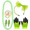 W WIDMANN MILANO Party Fashion - Set travestimento anni '80, neon, disco fever, anni '80, carnevale