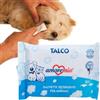 Generico Pacco 150 PZ Salviette Pocket da Viaggio 19x13 cm Detergenti Cani Gatti Animali Domestici Igienizzanti, No Odore Pulizia Zampe Manto Pelo Made in Italy (Profumo Talco per ZAMPETTE)