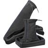 L & P Car Design Cuffia cambio e Freno a mano compatibile con Opel Astra G 1998-2004 - nero blu - vera pelle - leva cambio manuale - (A099-13)