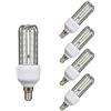 TECNOLUX EURO-Lampadina a LED 3U E14 6400K Luce fredda 9W (Pack5)