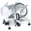 Ristoattrezzature Affettatrice per salumi a gravità professionale con affilatoio amovibile lama in acciaio Ø 300 mm 0.25 kW