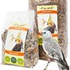 Mixerama Nefensme-parrocchetti, varietà di erbe, mangime naturale per il parrocchetto con erbe extra, mangime per parrocchetti per uccelli, misura 1 kg