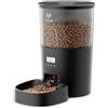 IMIPAW Distributore Automatico Cibo Gatti - 3L Dispenser Cibo Gatti con Timer Programmabile, 1-6 Pasti al Giorno, per Animali Di Piccola e Media Taglia (Nero)