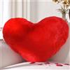 Yhoelata Cuscino Cuore, Rosso Cuscino a Forma di Cuore, Peluche Cuore Cuscini Decorativi, Piccolo Cuscini per Divano, Cuscini Bambini Cuscino Letto, 25 * 35cm