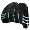 Aipwerer Cuscino Lombare Auto, Cuscino Lombare Sedia Ufficio Ergonomico, Supporto Schiena in Memory Foam, Cuscini Lombari Adatto per Casa, Auto, Viaggio, Allevia il Mal di Schiena (Nero)