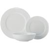 Maxwell & Williams Servizio da Tavola in Porcellana Bianca, Set da 12 Pezzi