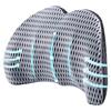 Aipwerer Cuscino Lombare Auto, Cuscino Lombare Sedia Ufficio Ergonomico, Supporto Schiena in Memory Foam, Cuscini Lombari Adatto per Casa, Auto, Viaggio, Allevia il Mal di Schiena (Grigio Misto)