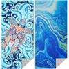 Hoqque Telo Mare Microfibra Asciugamani Teli da Spiaggia Asciugamano Palestra 2 Set Grande Antisabbia 180x80cm xxl Uomo Donna Accessori Beach Towel Leggero Grandi per Piscina Bagno Regalo Travel