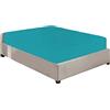 NIYS Luxury Bedding Lenzuolo in 100% flanella di cotone spazzolato con angoli profondi 40 cm Super King Teal