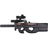 Cybergun Well Fucile Airsoft-WD90 plastica Rinforzata ABS/Colore Nero/Elettrico (0,5 Joule) -Semi/Full Automatic