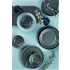 Hermia Concept Elegante set da 18 pezzi, 100% Porcelain | Include 6 piastre di servizio (25 cm), 6 piatti (21 cm), 6 ciotole (14 cm) | Lavastoviglie e Microwave Safe