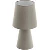 EGLO CARPARA - Lampada da tavolo, altezza 34 cm, tessuto, 5,5 W, colore: Tortora