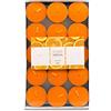 Pajoma 91026 Set di 30 spandiprofumo lumini Arancione Modern Line, Durata Circa 14 Ore, Altezza 1,5 cm