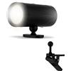 REV Lampada da parete a LED a 2 vie - Lampada da parete con batteria e rilevatore di movimento, 180 lm, senza fili, dimmerabile, girevole a 360°, per campeggio, garage e cantina, IP54, nero